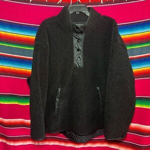 Athleta Cozy Sherpa Snap Fleece Sweatshirt Size 1X